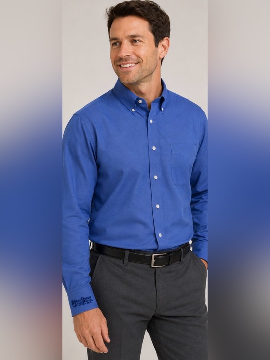 Cutter & Buck Other - Cutter & Buck Mens XL Blue Button Down Dress Shirt Easy Care Long Sleeve